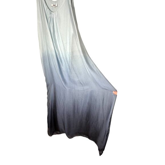 Kate by Laltramoda Light Blue Ombre Tank Sleeveless Lined Midi Maxi Dress S / M - Picture 2 of 12